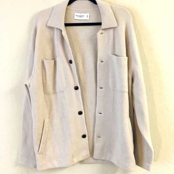 Abercrombie & Fitch Soft A&F Sweater Button Cardigan Medium Preppy Cozy … - Picture 1 of 12